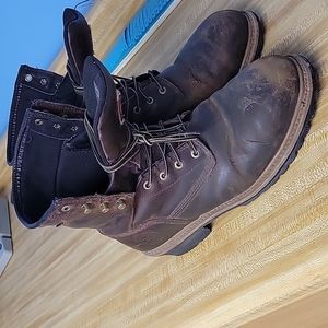 Steel toe work boot